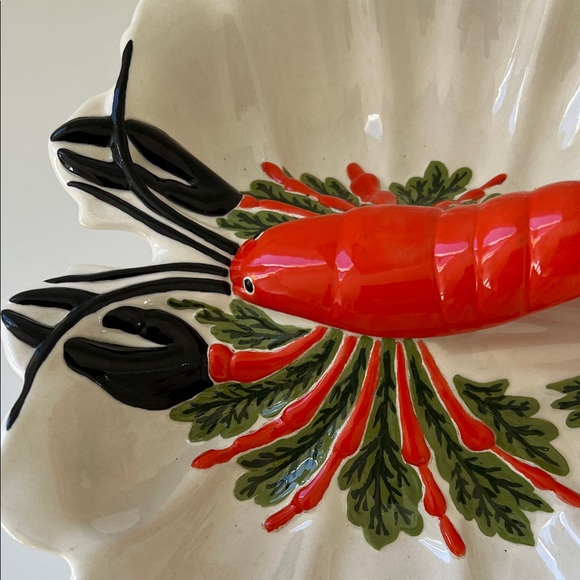Vintage 1974 Ceramic Lobster Serving Dish- seafood platter - Picture 3 of 12